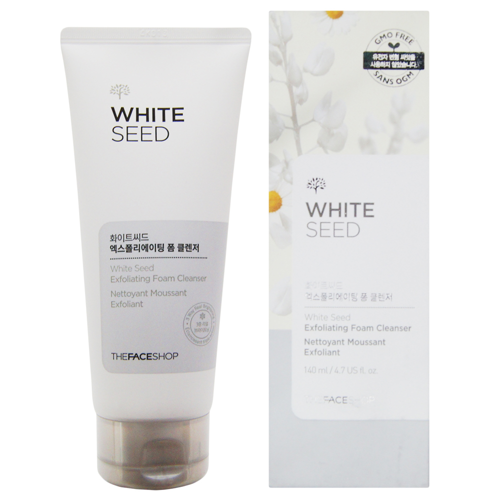 [The Face Shop] SRM trắng da White Seed Exfoliating Foam Cleanser 140ml