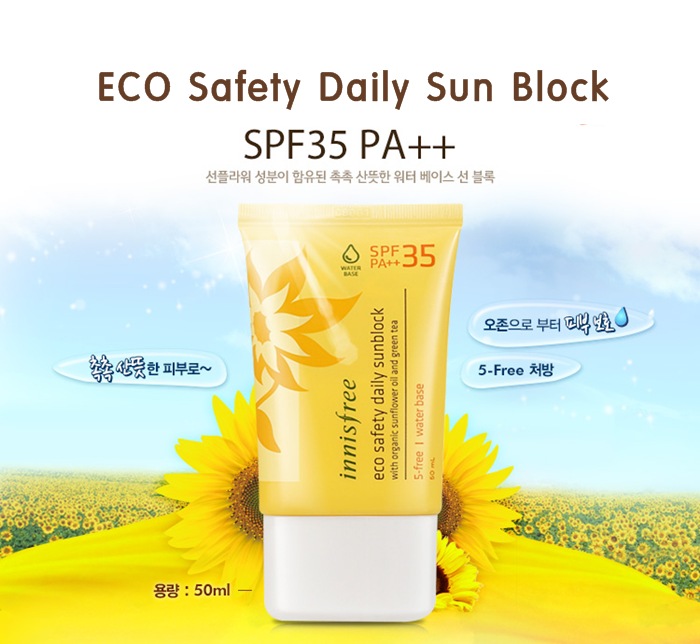 [Innisfree] Chống nắng Eco Safety Daily Sunblock SPF 35 PA++