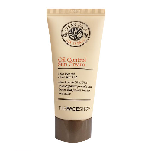 [The Face Shop] Kem chống nắng dành cho da dầu Clean Face Oil Control Sun Cream SPF 35PA++