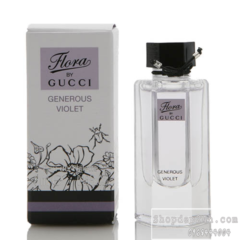 [Gucci] Nước hoa mini nữ Gucci Flora By Gucci Generous Violet 5ml