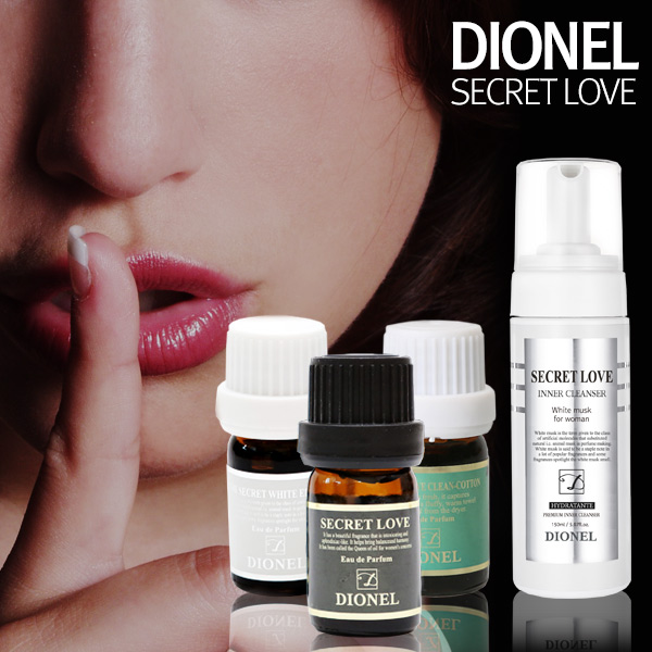 Nước hoa vùng kín DIONEL Hàn Quốc 5ml - Secret Love Feminine Hygiene Perfume Cleanser Black Edition