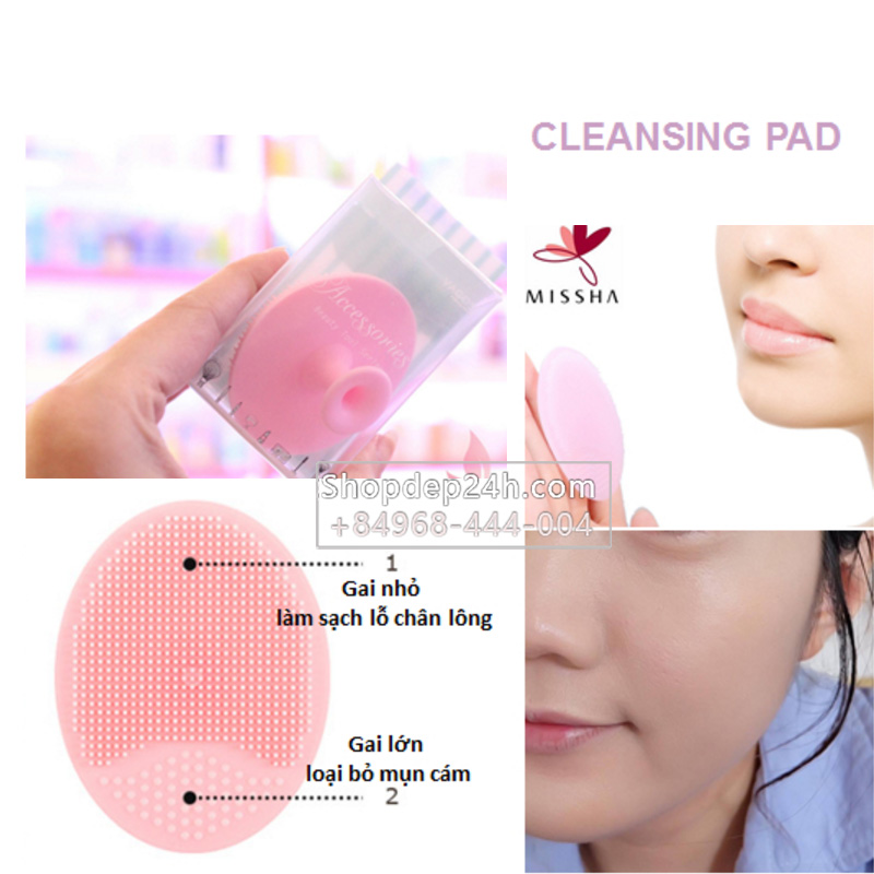 [Missha] Miếng rửa mặt sạch cleansing pad của Missha