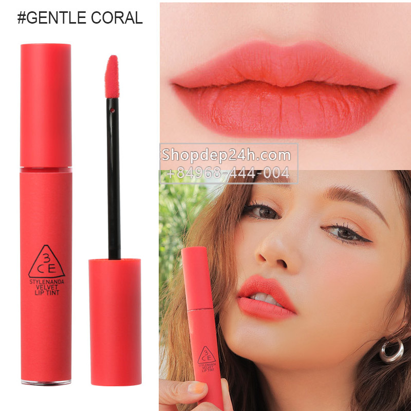 [3CE] Son 3ce Velvet Lip Tint #Gentle Coral